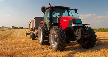 Tractor in a Field